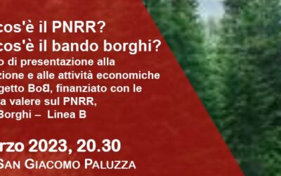 Presentazione progetto “Il Borgo nel Bosco – Il Bosco nel Borgo”