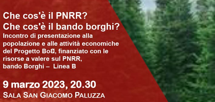 Presentazione progetto “Il Borgo nel Bosco – Il Bosco nel Borgo”