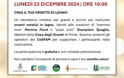 Un laboratorio creativo a Sutrio: “Crea il tuo orsetto di legno”